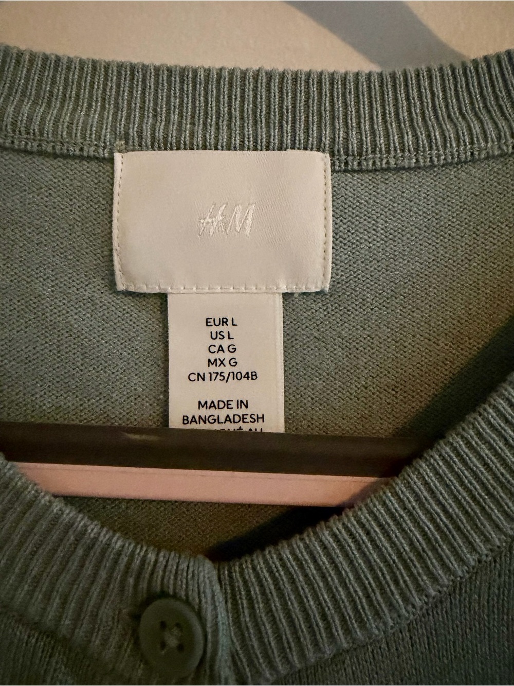 H&M Fine-Knit Turquoise Cardigan - Picture 3 of 3